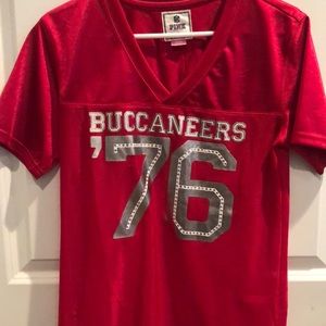 Buccaneers Pink Jersey rhinestone Tampa Bay Bucs small